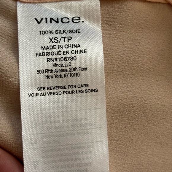 VINCE 100% Silk Cami Tank Top - Picture 5 of 5